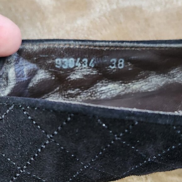 Attilio Giusti Black suede, ballet flats - Picture 3 of 7